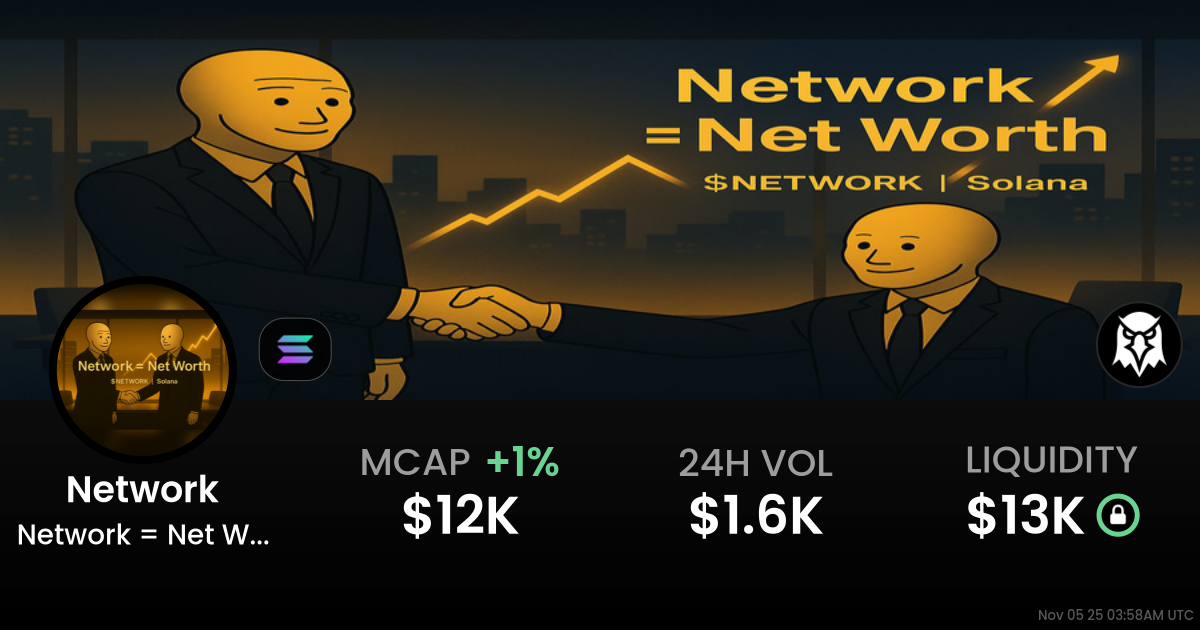 Network = Net Worth (Network)