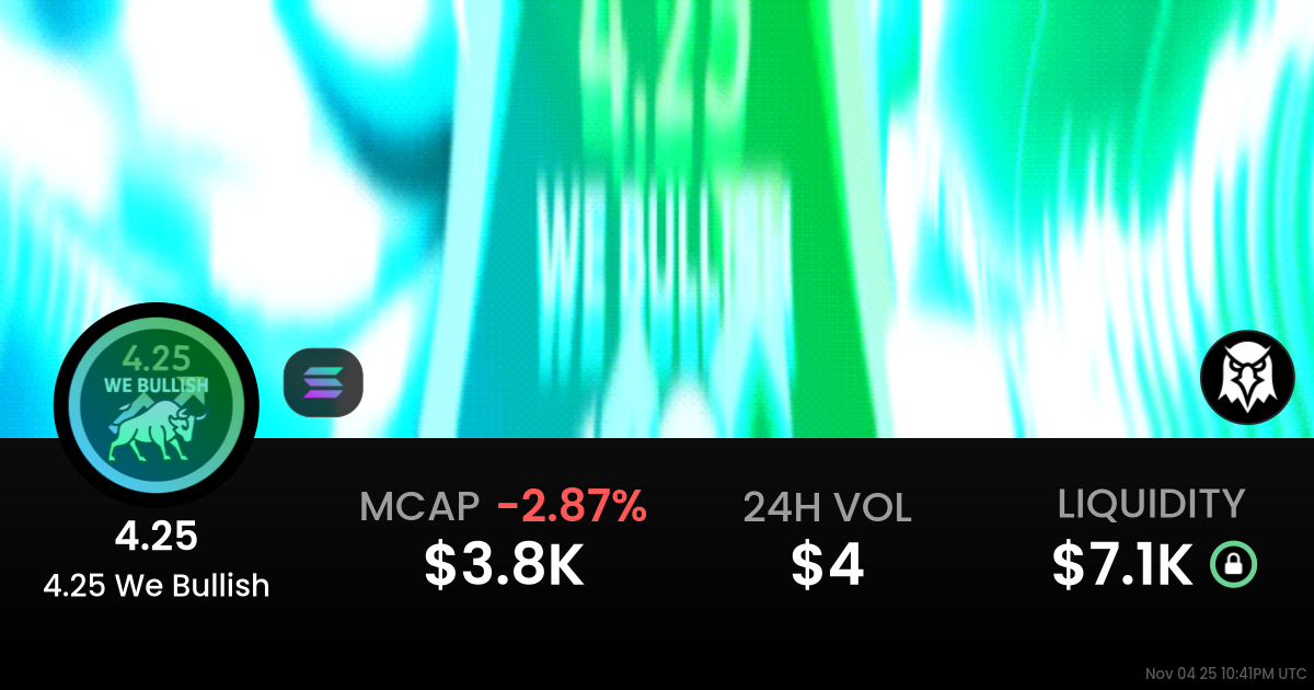 4.25 We Bullish (4.25)