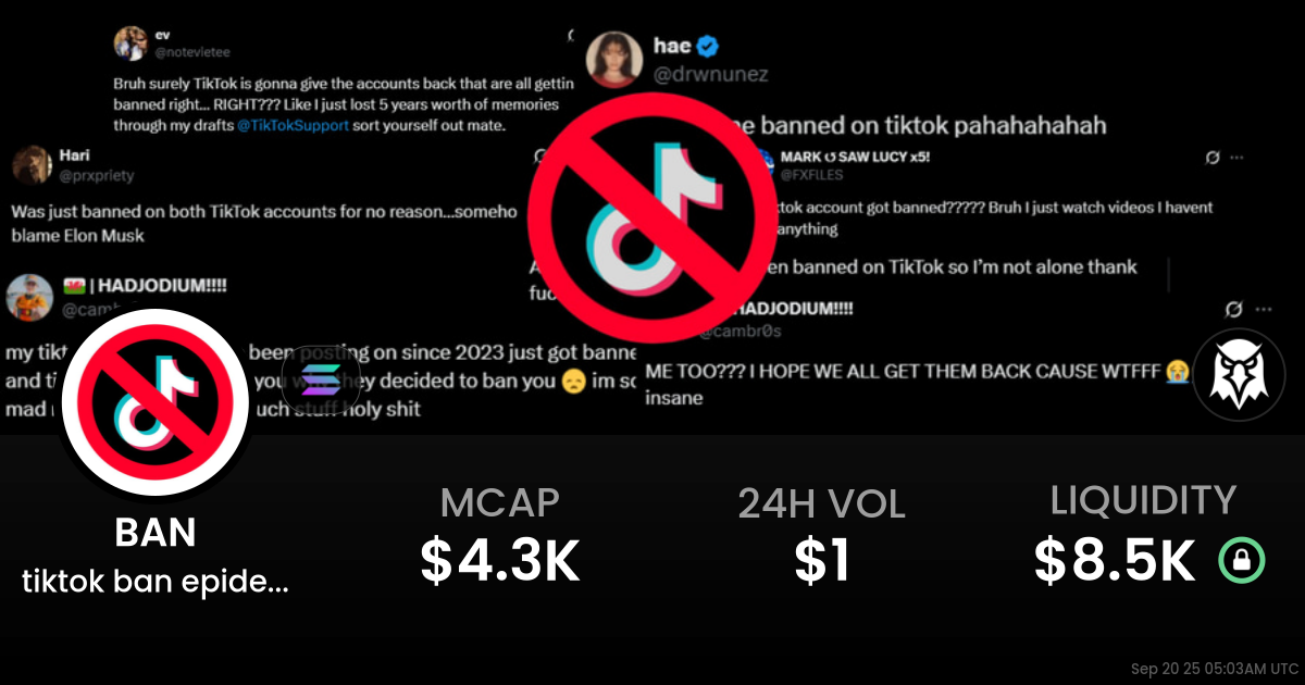 tiktok ban epidemic (BAN)