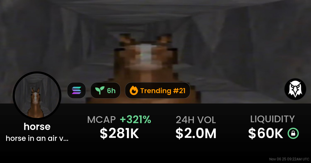 horse in an air vent (horse)