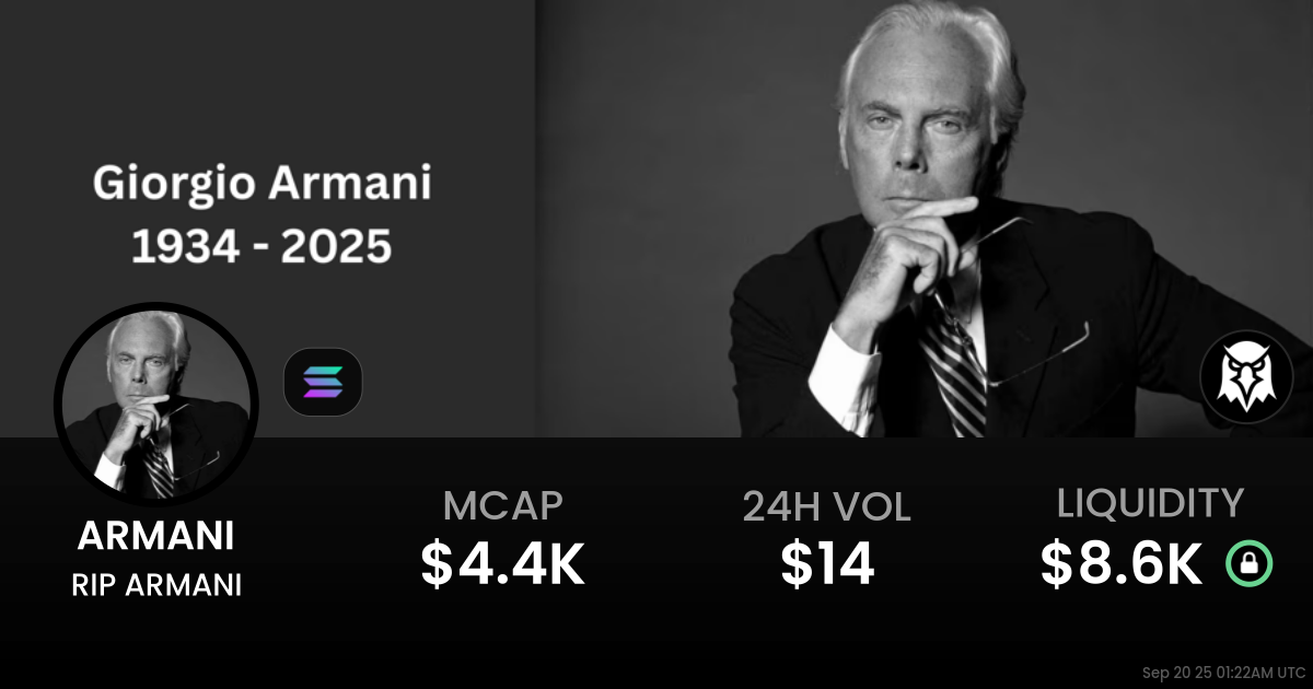 RIP ARMANI (ARMANI)