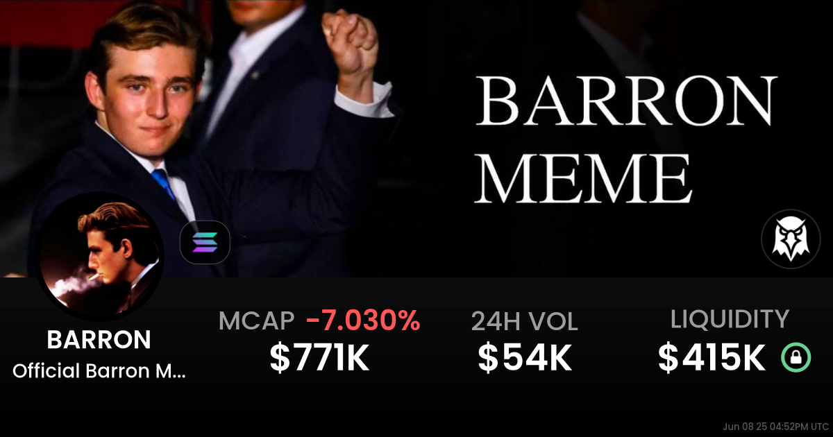 Official Barron Meme (BARRON)
