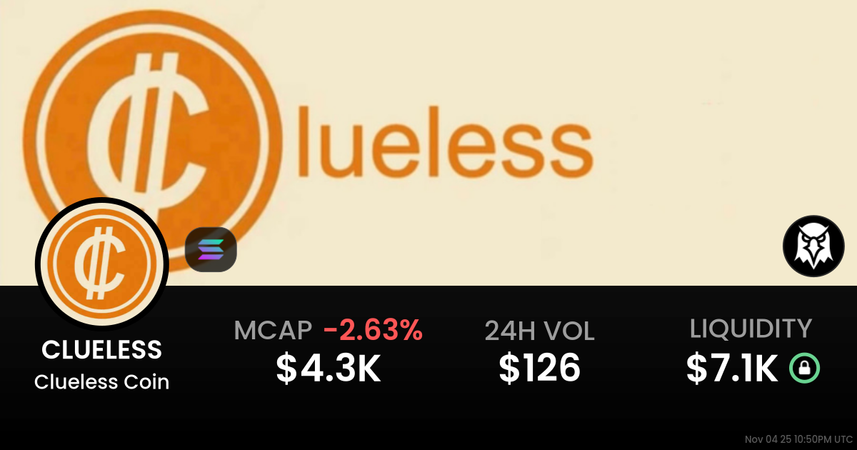 Clueless Coin (CLUELESS)