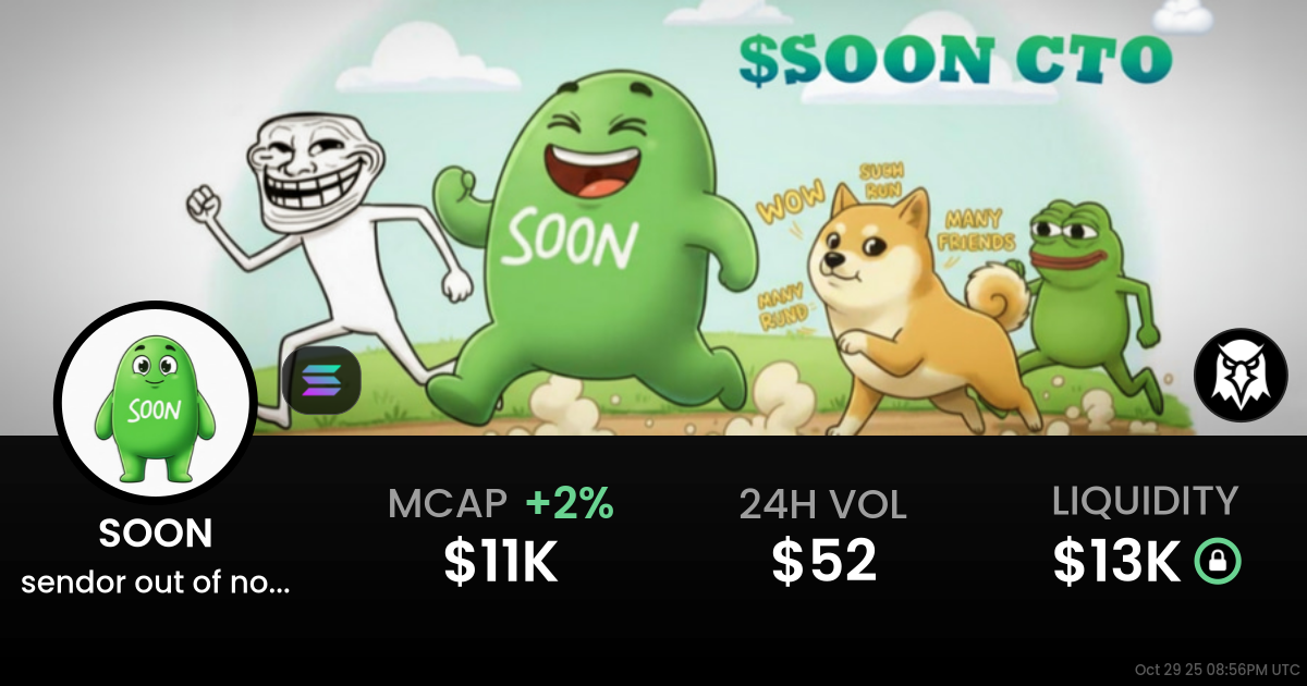 sendor out of nowhere (SOON)