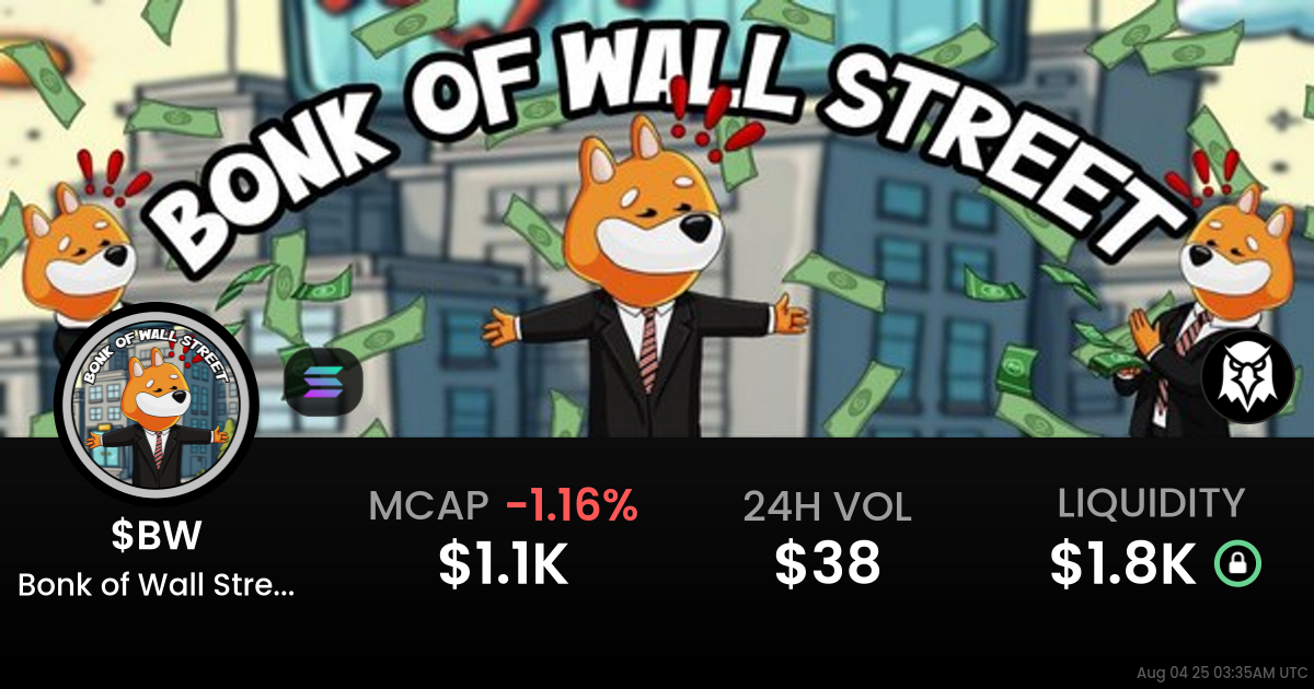 Bonk of Wall Street ($BW)