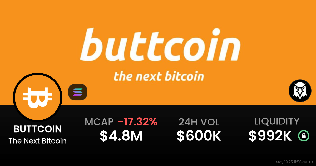 The Next Bitcoin (BUTTCOIN)