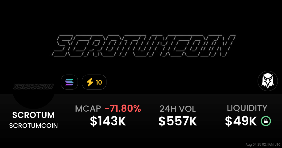 SCROTUMCOIN (SCROTUM)