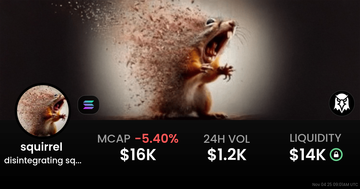 disintegrating squirrel (squirrel )