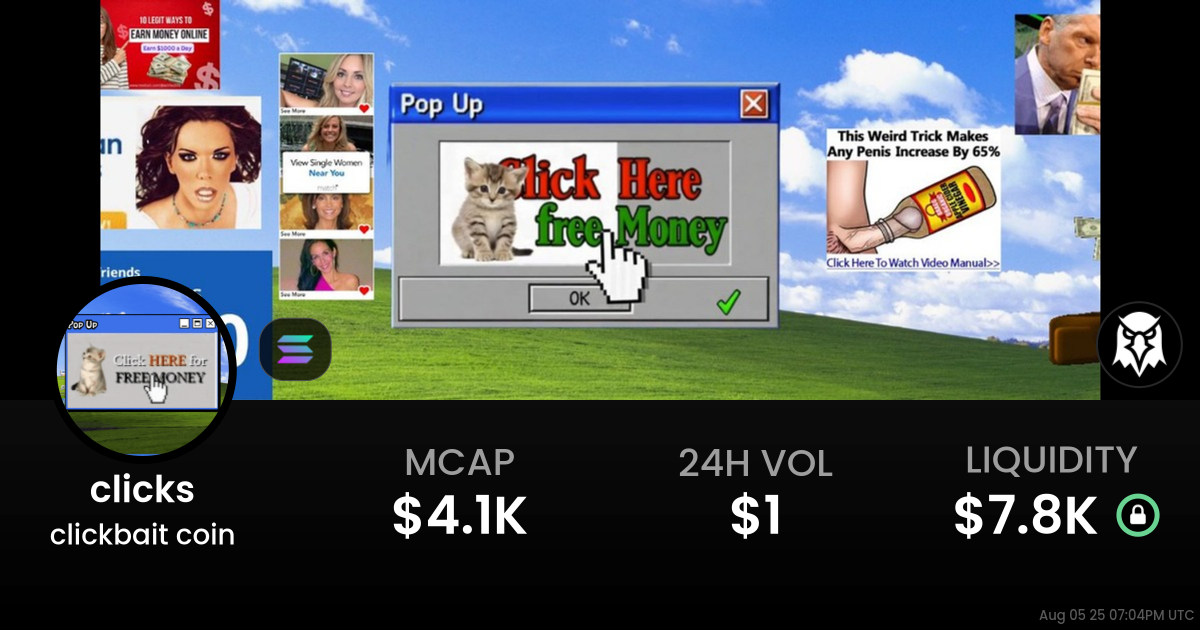 clickbait coin (clicks)