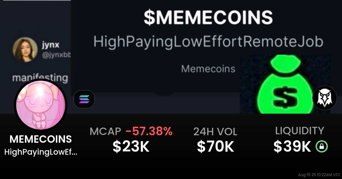 HighPayingLowEffortRemoteJob (MEMECOINS)