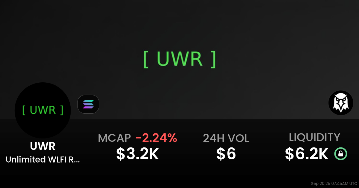 Unlimited WLFI Rewards (UWR)