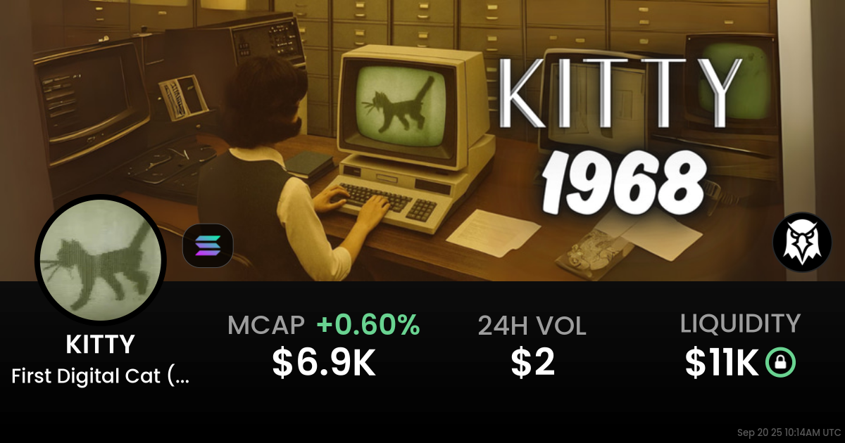 First Digital Cat (1968) (KITTY)