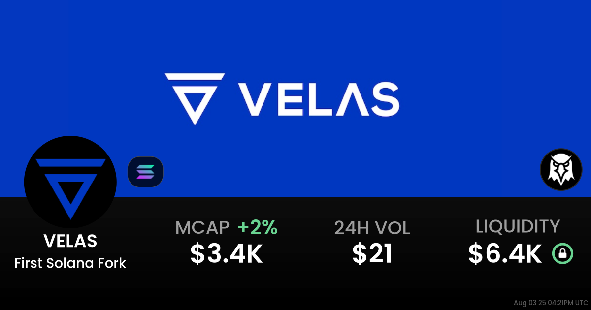 First Solana Fork (VELAS)