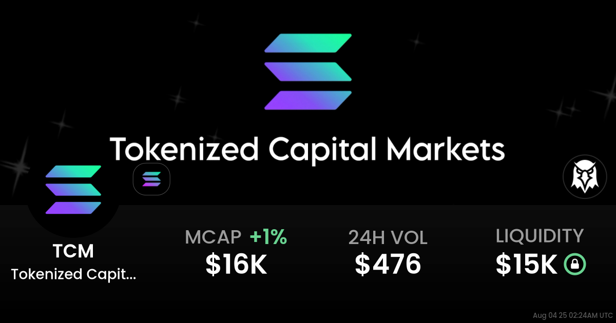 Tokenized Capital Markets (TCM)