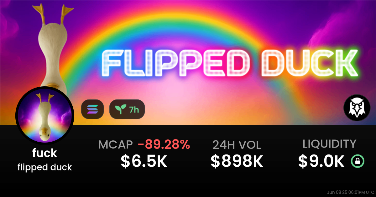 flipped duck (fuck)