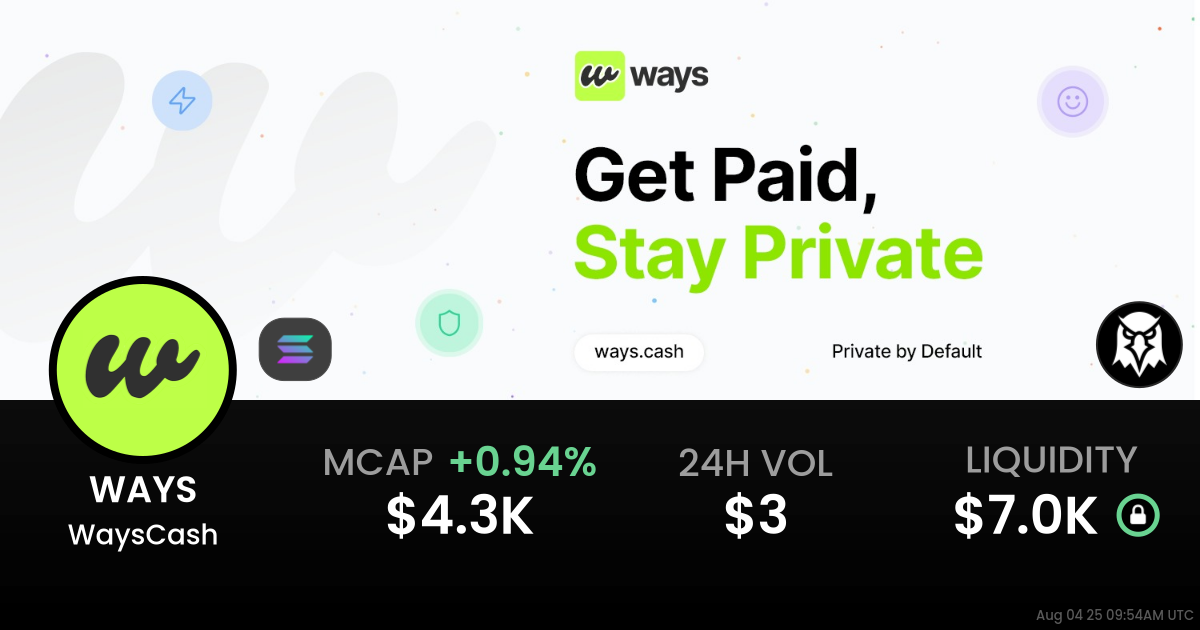 WaysCash (WAYS)
