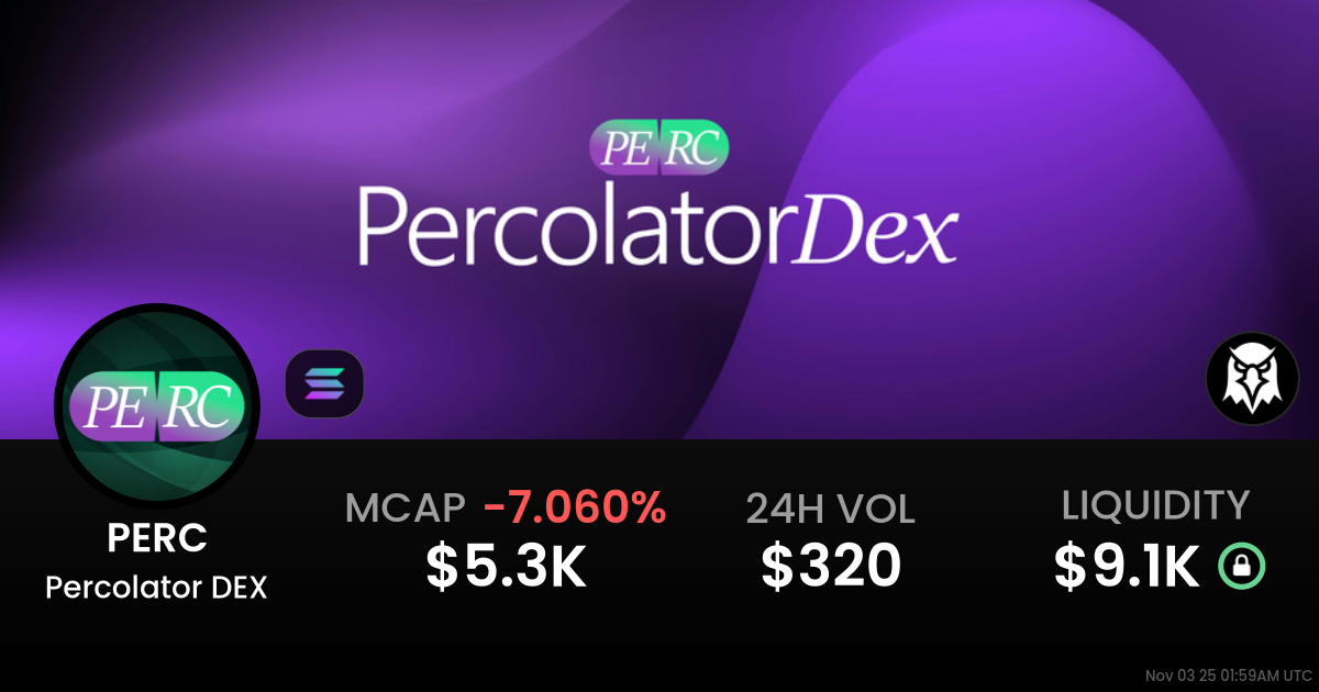 Percolator DEX (PERC)