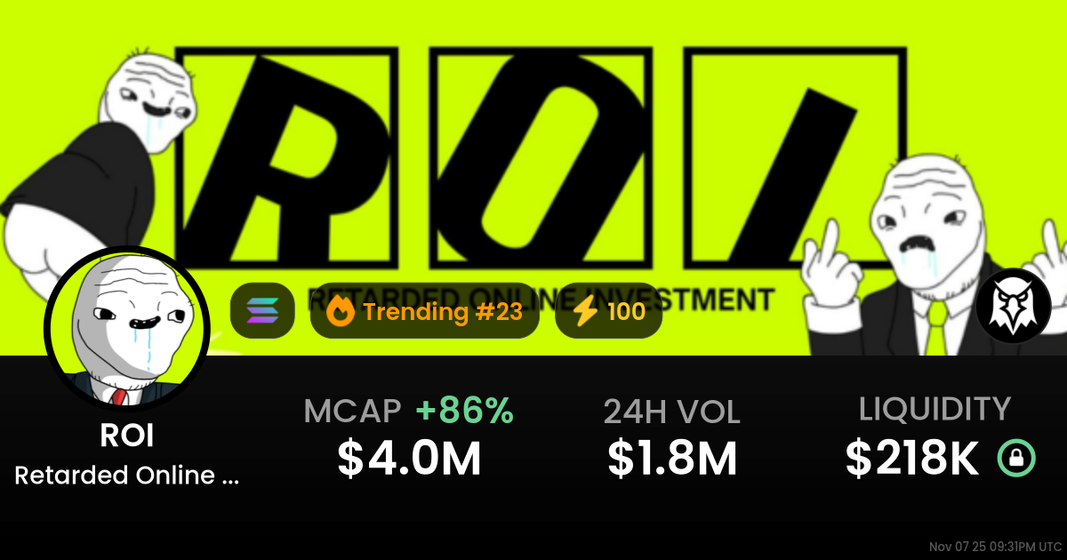 Retarded Online Investment (ROI)